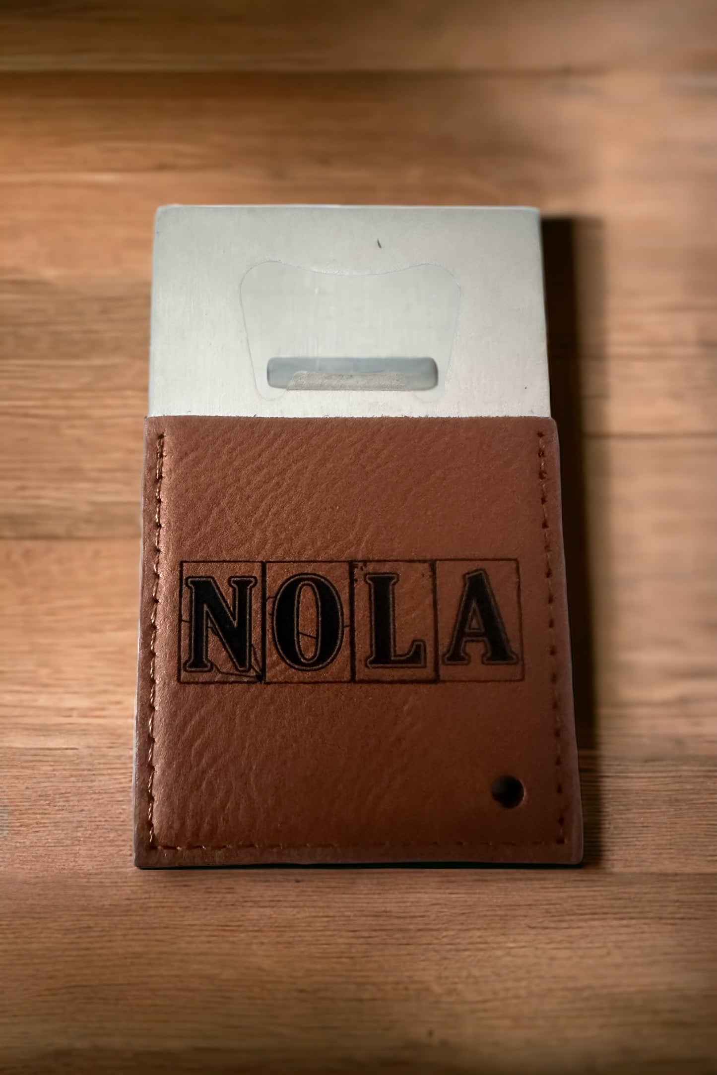 NOLA Leather Credit Card Sized Opener