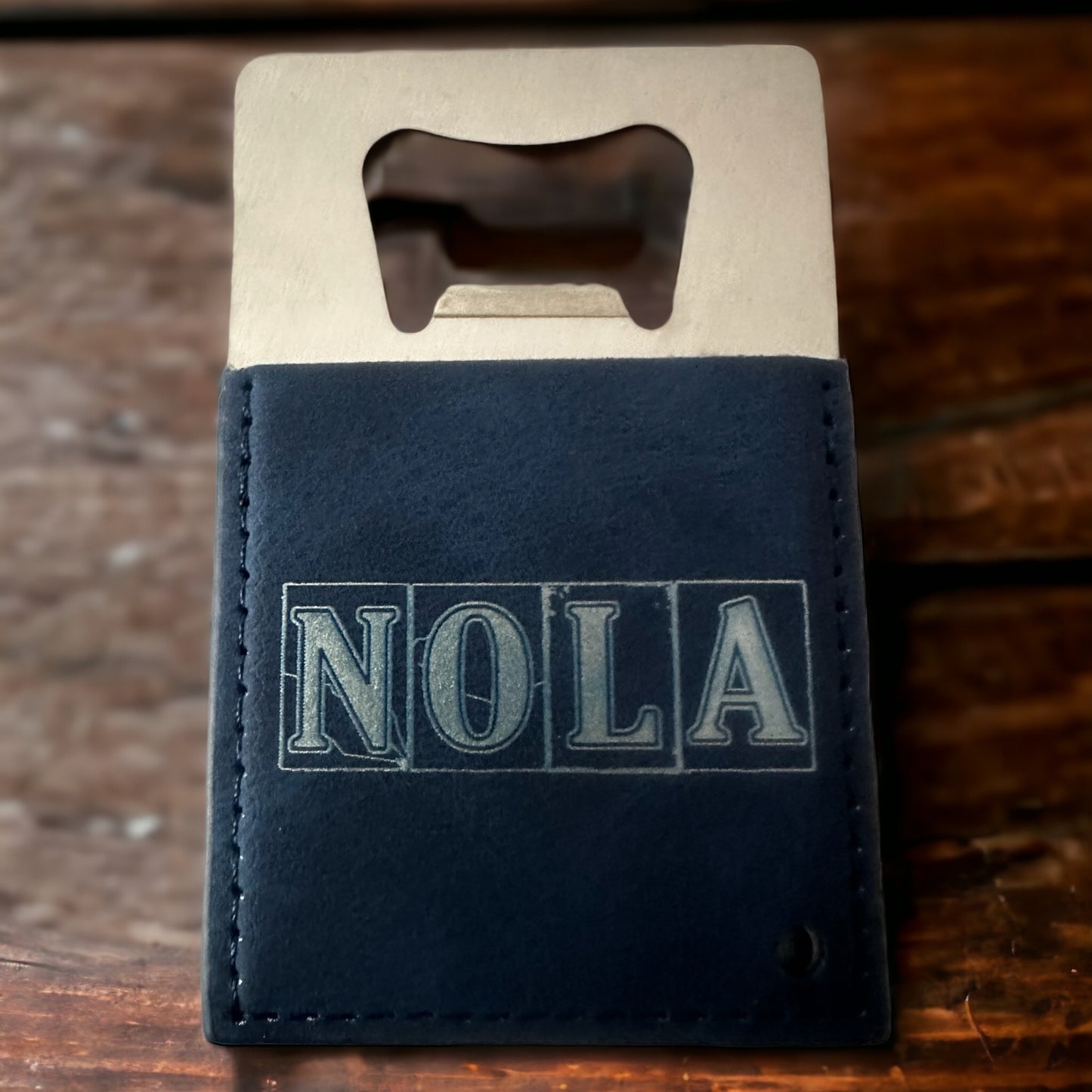 NOLA Leather Credit Card Sized Opener