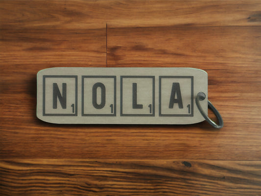 Scrabble Letter Wooden Keychain (3 designs available)