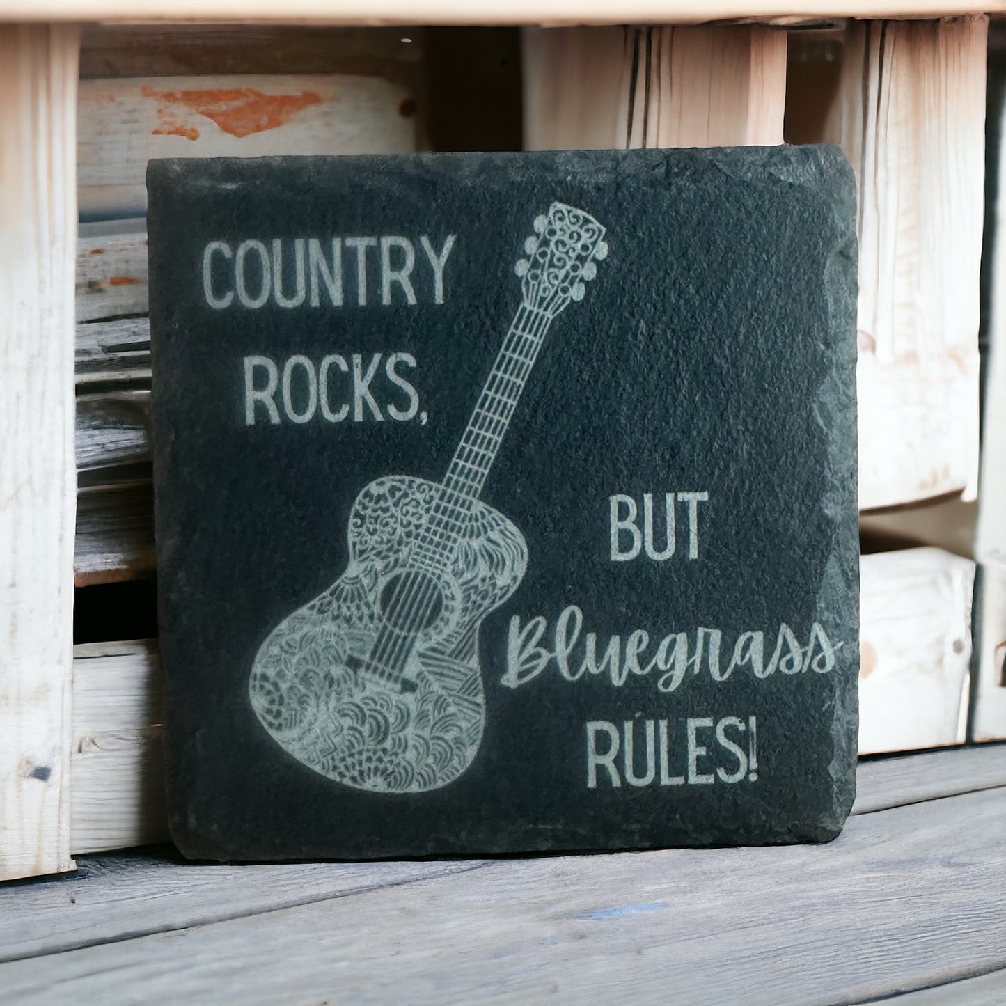 Bluegrass Harmony Slate Coasters (4 designs available)