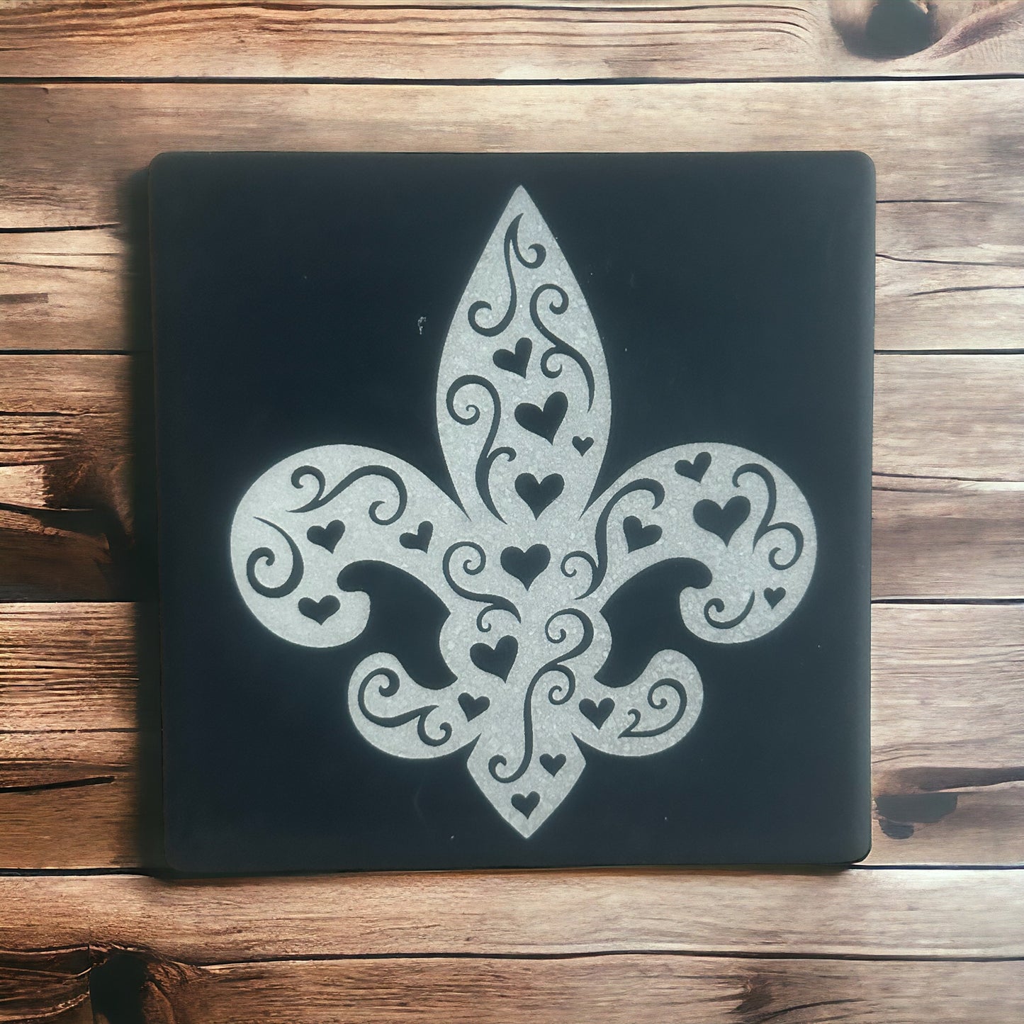 Black Ceramic New Orleans Themed Coasters (6 designs available)